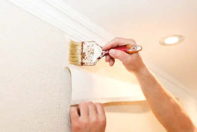Pose de papier peint à Chadenet — revêtements muraux et toiles de verre